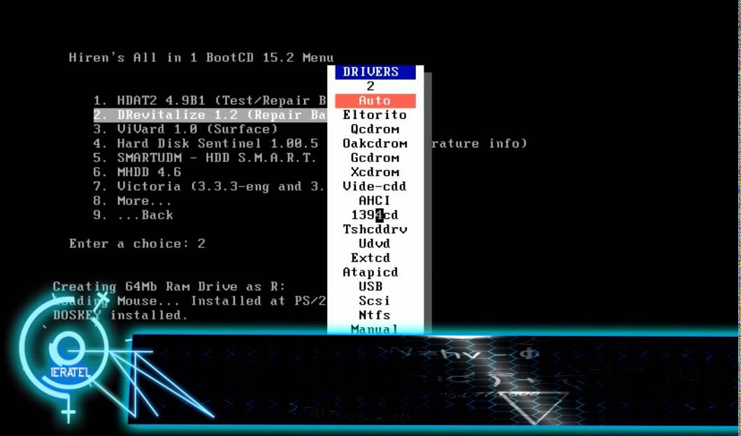 how to install drivers on hirens boot cd